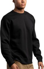 Men's Crewneck Sweatshirt Plain Sweatshirts Athletic Workout Sweat Shirts Soft Long Sleeve Pullover Shirt - 图片 2