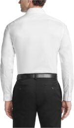Men Dress Shirt Slim Fit Ultra Wrinkle Free Flex Collar Stretch - 图片 2