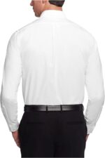 Men Dress Shirt Regular Fit Oxford Solid - 图片 2
