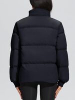 Women's Winter Down Puffer Jackets Stand Collar Zip Up Water Resistant Warm Padded Quilted Coat with Pockets - 图片 2