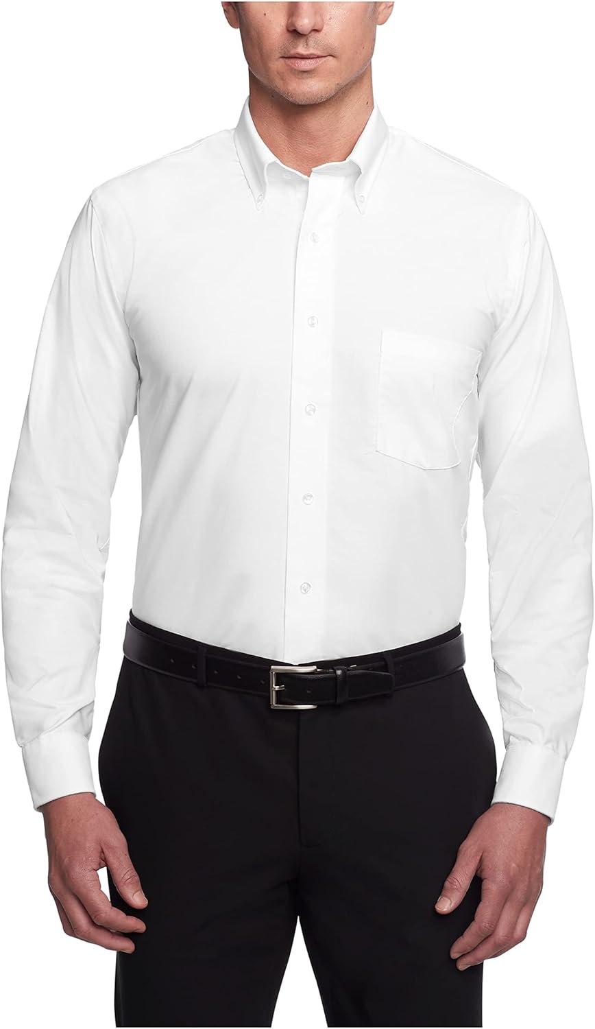 61uEfhdxWnL._AC_SL1500_.jpg Men Dress Shirt Regular Fit Oxford Solid - 图片 1