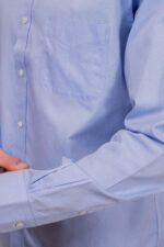 Men Non-Iron  Button Down Pinpoint Regular Dress Shirt - 图片 2