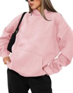 Women's Hoodies Sweatshirts Cute Long Sleeve Tops Loose Fleece Pullover Shirts with Pocket - 图片 2
