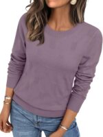 Womens Sweaters Fall Fashion  Lightweight Long Sleeve Knit Pullover Casual Trendy Tops Winter Clothes