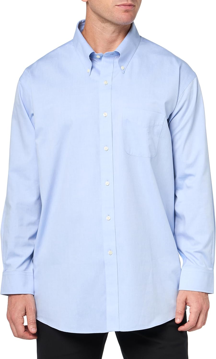 71cGvEZJgL._AC_SL1500_.jpg Men Non-Iron Pinpoint Regular Dress Shirt - 图片 1