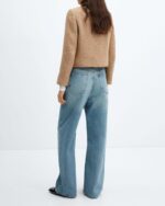 Cropped Tweed Blazer Jackets for Women Elegant Collarless Long Sve Button Down Work Office Blazer Jacket - 图片 2