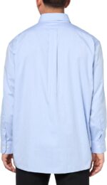 Men Non-Iron  Pinpoint Regular Dress Shirt - 图片 2