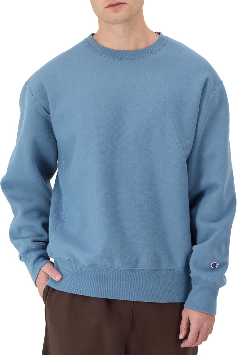 814rZ8TRngL._AC_SL1500_.jpg Men's Crewneck Sweatshirt, Reverse Weave, Heavyweight Fleece Sweatshirt For Men - 图片 1