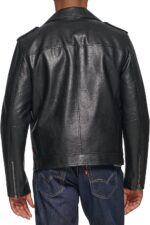 Men's Faux Leather Motorcycle Jacket - 图片 2